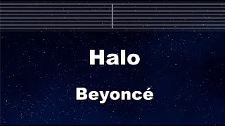 Practice Karaoke♬ Halo  Beyoncé 【With Guide Melody】 Instrumental Lyric BGM [upl. by Lash]