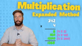 3 Digit By 1 Digit Multiplication Expanded Form  The Maths Guy [upl. by Ajiram]