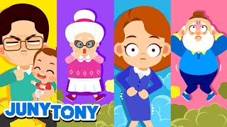 We Are a Gassy Poopy Family  More｜Kids Songs｜Cartoon｜JunyTony [upl. by Omland]