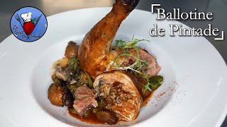 Ballotine de Pintade  Poêlée forestière et jus corsé [upl. by Onairam]