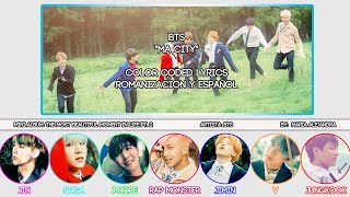 BTS 방탄소년단 quotMa Cityquot COLOR CODED ROMSUBESPAÑOL LYRICS [upl. by Sel]