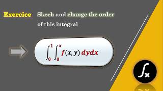 sketch and change the order of double integral تحديد مجال و تغيير اتجاه التكامل الثنائي [upl. by Tiphani329]