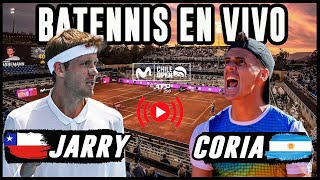 Nico Jarry vs Fede Coria  ATP 250 de Santiago de Chile  Reaccionando en vivo [upl. by Anatsirhc]