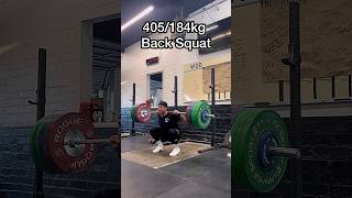 405lb Mustache Squat [upl. by Ahtnama881]