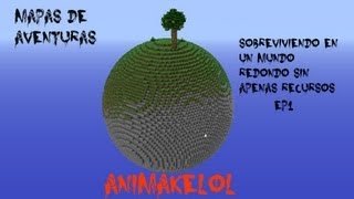 Lets play minecraft EP1 Sobreviviendo en un mapa circular [upl. by Annehcu37]