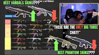 NRG S0M ranks the best VANDAL and PHANTOM skins in VALORANT [upl. by Chaille941]