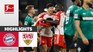 FC Bayern München  VfB Stuttgart 30  Highlights  Matchday 15 – Bundesliga 202324 [upl. by Older]