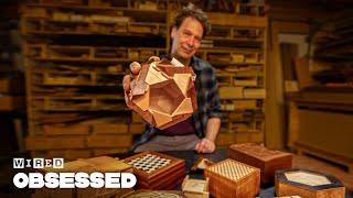 How This Guy Makes the Worlds Best Puzzle Boxes  Obsessed  WIRED [upl. by Revlis]