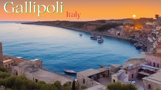 Gallipoli Italia A 4k Drone Tour Through Gallipoli Puglia Italy [upl. by Nwadal]