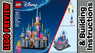 PREVIEW 40720 LEGO Disney Mini Disney Sleeping Beauty Castle​ amp Building Instructions LEGO 2024 [upl. by Dorsman]