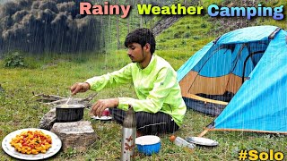 Solo Camping In Rainy Weather  Camping In Rainy Forest  Camping In Uttarakhand  Kamal Camper 02 [upl. by Maclaine]