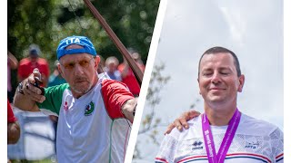 Giuliano Faletti v Guillaume Quetel – longbow men gold  Terni 2022 3D Championships [upl. by Liva]