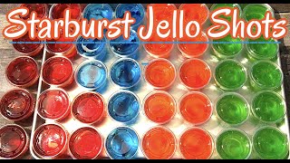 Starburst Jello Shots  DIY STARBURST JELLO SHOTS [upl. by Anib]