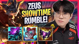 ZEUS SHOWTIME WITH RUMBLE  T1 Zeus Plays Rumble TOP vs Rengar  Season 2024 [upl. by Mackoff]