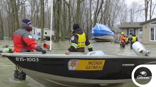 Inondations 2019  Les équipes aquatiques sillonnent le territoire [upl. by Korten]