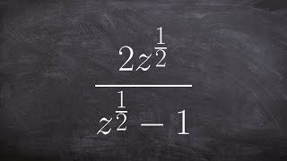 Learn how to rationalize the denominator with a rational exponent [upl. by Rouvin706]