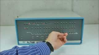 MITS Altair 8800 from 1975 [upl. by Latsirhc461]