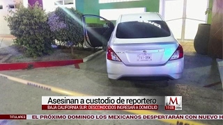 Asesinan a custodio de reportero en Baja California Sur [upl. by Damalis]