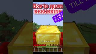 HEROBRINE spawner build😱😱😱 [upl. by Xanthe]