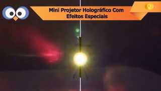 Mini Projetor Holográfico Com Efeitos Especiais – Laser Stage [upl. by Layor]