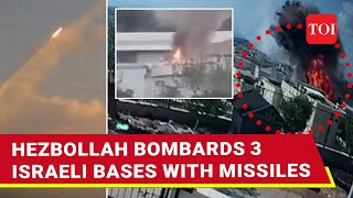 Hezbollah Bombs Israeli Defence Ministry In Tel Aviv 2 IDF Bases Accurately Hit  Watch [upl. by Halihs]