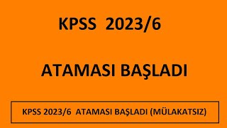 1392 ATAMA MÜJDESİ  KPSS 20236 ATAMASI BAŞLADI MÜLAKATSIZ MEMUR ALIMILİSANS ÖNLİSANS LİSE ALIMI [upl. by Salome]