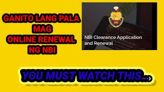 NBI ONLINE APPOINTMENT FOR NBI RENEWAL2024 [upl. by Eppes794]