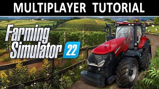 Farming Simulator 22  MULTIPLAYER TUTORIAL [upl. by Miharba842]