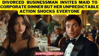 Rich Divorced Man Invites Maid to Business Dinner but Her Unpredictable Behavior Shocks Everyone [upl. by Spike]