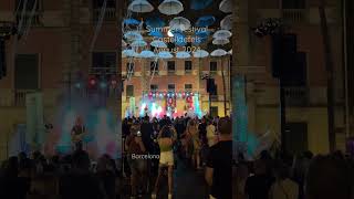 Summer festival at Castelldefelssummer festival night barcelonareels [upl. by Sueaddaht]