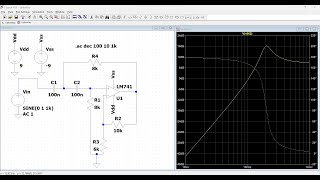 Sallen key filter circuit design using LTspice33 [upl. by Efrem]