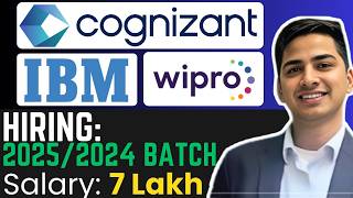 Don’t MISS COGNIZANT Recruitment 2024  IBM  Wipro OFF Campus Drive For 2024  2023 Batch Hiring [upl. by Gage]