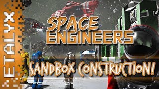 Space Engineers  Sandbox Multiplayer Space Building Small Ship Build [upl. by Eiznekcm]