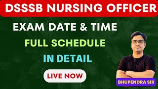 DSSSB NURSING OFFICER EXAM DATE OUT I NURSING KINGDOM [upl. by Schuh]