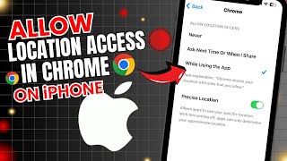 How to Allow Location Access on Chrome in iPhone ✅ [upl. by Herrick]