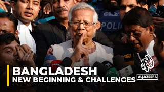 Big challenges ahead for Muhammad Yunus Bangladesh’s new interim leader [upl. by Sekofski]