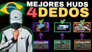 ✅Los Mejores👑 Custom Hud✨ Brasileños🇧🇷 A 4 Dedos En Free Fire Para Celular📱 En 2022🎉 [upl. by Massab]