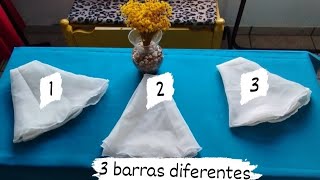 3 barras diferentes na musselina cortada no godê [upl. by Eltsyrhc]