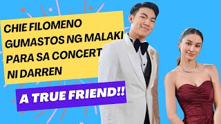 Chie Filomeno gumastos para sumuporta sa concert ni Darren [upl. by Gnoy703]