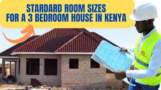 Standard Room Sizes for a 3Bedroom House in Kenya  must know jaymothebuilder 3bedroominkenya [upl. by Lanevuj]