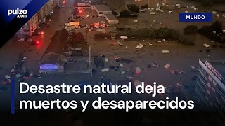 Videos de Valencia España intensas lluvias generan emergencias e inundaciones  Pulzo [upl. by Nhguavahs]