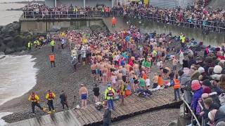 Sheringham New Years Day Dip  2020 [upl. by Xuagram]