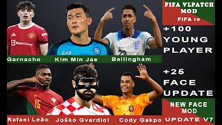 FIFA 19  FACE UPDATE V7  UPDATE 25 FACE PLAYERS  FIFA VLPATCH MOD [upl. by Mychael]