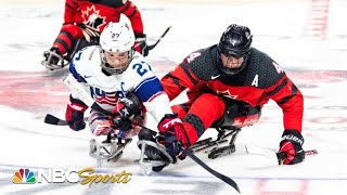 USA vs Canada for the gold medal in a classic thriller  World Para Ice Hockey Championships [upl. by Yebot381]