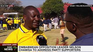 Zimbabwean opposition leader Nelson Chamisa to address party supporters [upl. by Shedd]