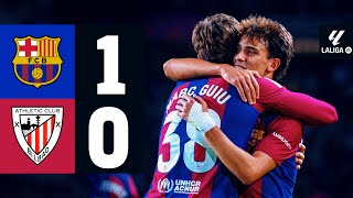 FC BARCELONA 1 vs 0 ATHLETIC CLUB  LALIGA 202324 MD10 [upl. by Laverna]