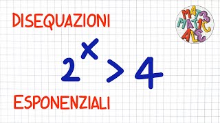 DISEQUAZIONI ESPONENZIALI 1  DE15 [upl. by Gordan]