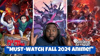 My Fall 2024 Anime Watchlist Part 2 Dandadan Rurouni Kenshin SAO Alternative GGO S2 [upl. by Atiuqram923]