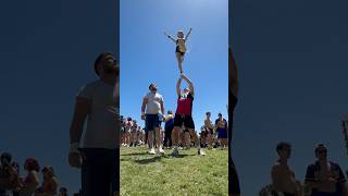 Hitting a full up at stunt fest with Ashlee cheer stunt stunting cheerleading friends cheers [upl. by Evans225]