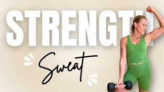 40 MIN STRENGTH  SWEAT Workout with Weights  NO REPEATS  Summer Body Shred Challenge [upl. by Lahsram]